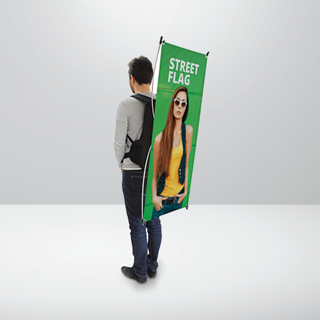 Street flag X BANNER: 650x1280 mm / UF-ZMSTF-01